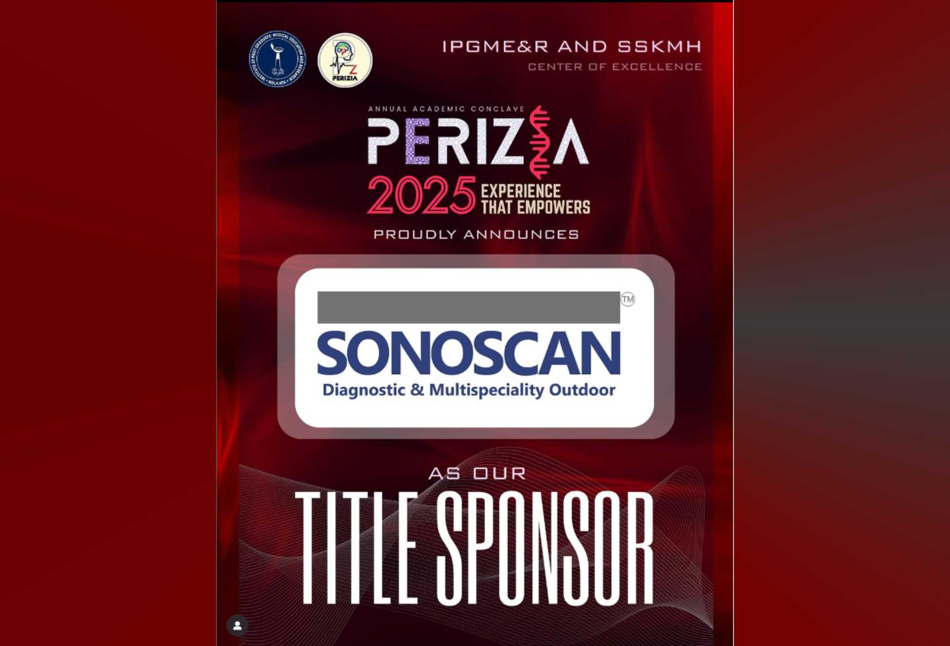 Title Sponsor - Perizia 2025 at SSKM Medical College
